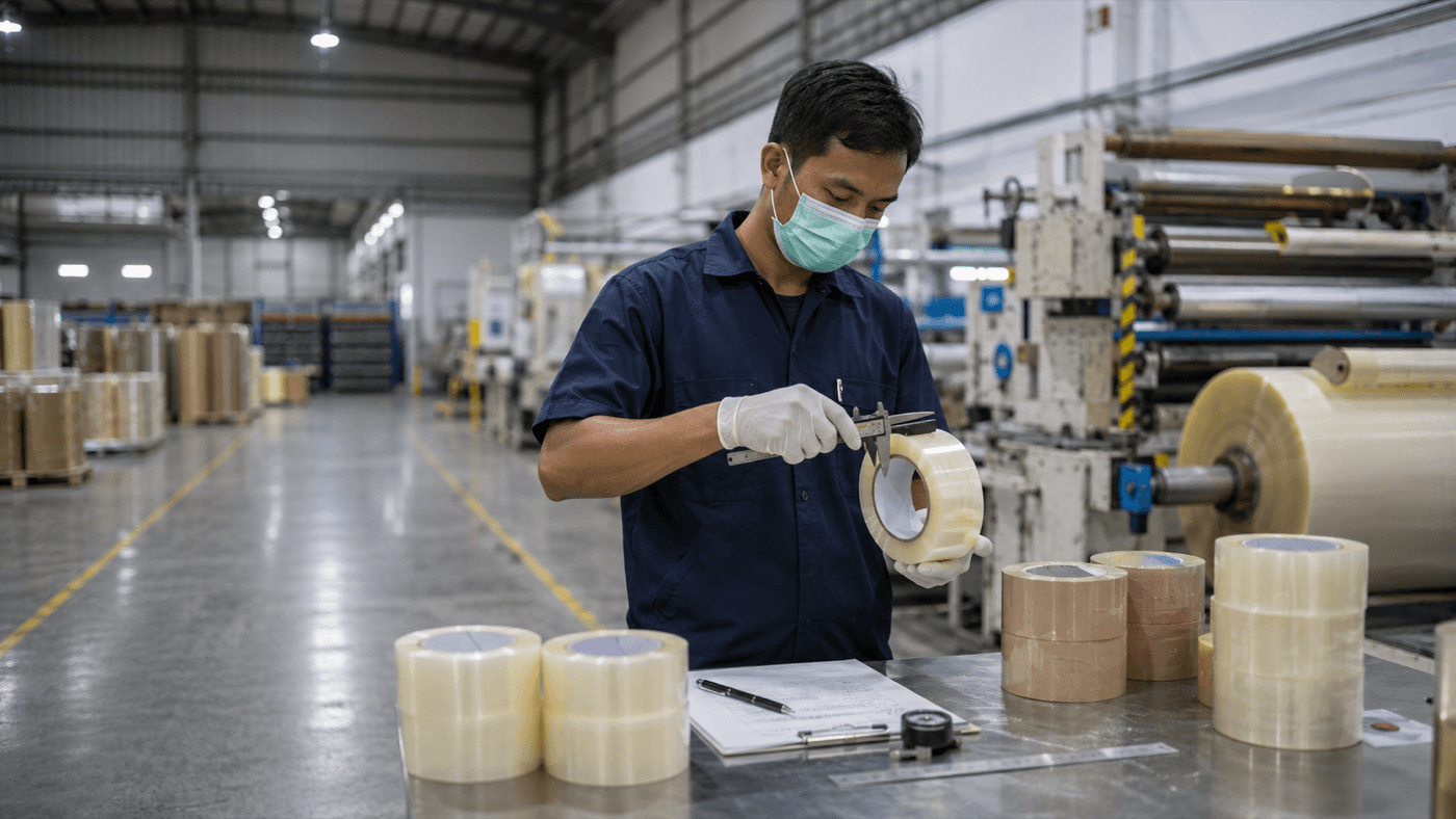 Proses quality check produk Sobat Lakban